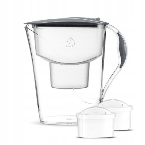 Dzbanek Filtrujący Dafi Luna 3,3L Szary 2X Unimax Bpa Free Super Do Kuchni