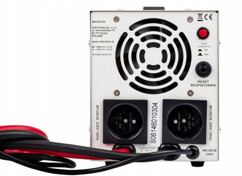 Przetwornica Awaryjna 12V/230V Sinusowa Z Wyświetlaczem Led, Do Pieca I Co
