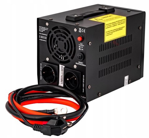 Przetwornica Awaryjna 12V/230V Sinusowa Z Wyświetlaczem Led, Do Pieca I Co