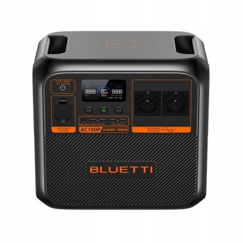 Stacja zasilania BLUETTI AC180P, 1800 W, czysta sinusoida i tryb UPS