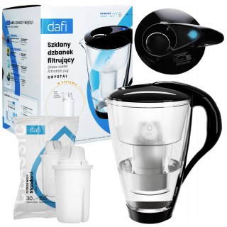 Szklany Dzbanek Filtrujący Wodę 2L Dafi Crystal Led + Filtr, Idealny Domowy