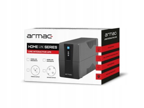 Ups Armac Home Lite 650E 390W Avr - Zasilacz Awaryjny Do Rtv I Smart Home