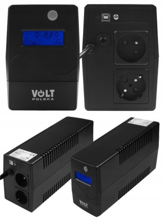 Zasilacz Awaryjny Ups 1000Va/600W 9Ah Avr Line-Interactive Do Komputerów
