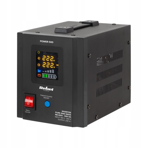 Zasilacz Awaryjny Ups Rebel Power 500 300W Czysta Sinusoida 12V/230V