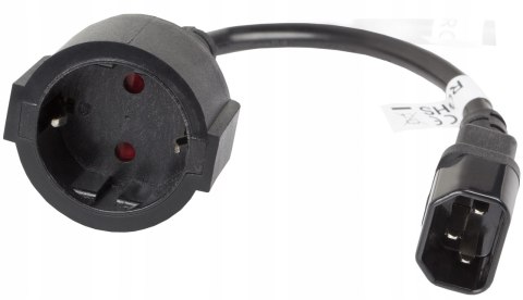 Adapter Iec 320 C14 Na Schuko 20Cm - Kabel Zasilający Do Ups, Pc, Laptopów