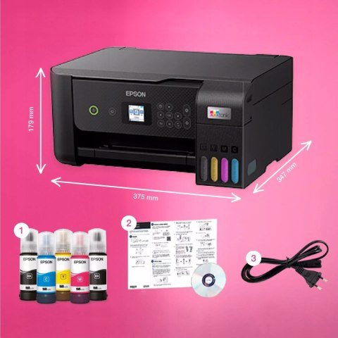 Drukarka 3W1 Epson Ecotank L3280 Wifi Lcd - Oszczędność Do 90% Atramentu