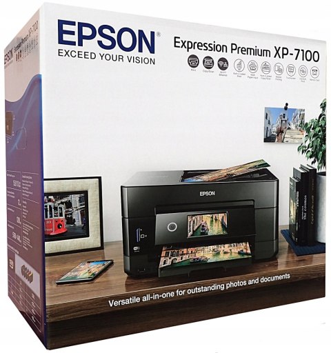 Drukarka 3W1 Epson Xp-7100: Atramentowa, Wifi, Dwustronna, Adf, Dotykowy
