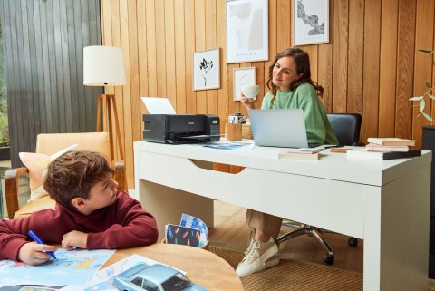 Drukarka Epson Ecotank 3W1 Wifi, 0,7 Grosza, Oszczędny Zestaw Atramentu