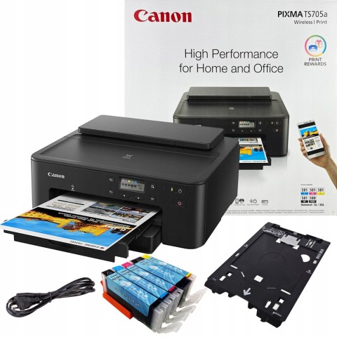 Drukarka Kolorowa Canon Pixma Ts705a, Atramentowa Wifi Duplex Cd, Tusze 580