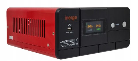 Inerge Ups 800Va/480W Czysta Sinusoida 3 Tryby Ładowania Avr Wyciszenie
