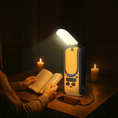 Przenośna Stacja Zasilania 510,6Wh 800W 2X Ac, Usb Pd 100W + Radio Awaryjne
