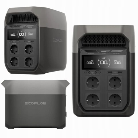 Przenośna Stacja Zasilania Ecoflow Delta 3 1024Wh 1800W Z Lampką Led