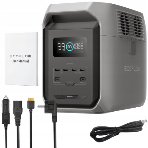 Przenośna Stacja Zasilania Ecoflow Delta 3 1500: 1,5Kwh, 1800W X-Boost