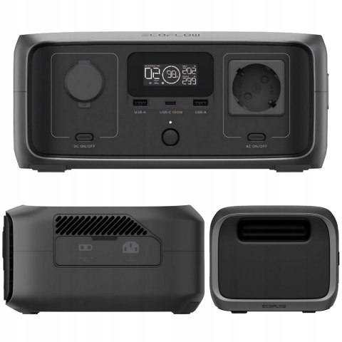 Przenośna Stacja Zasilania Ecoflow River 3 245Wh Lifepo4 GaÑ 300-600W, Ip54
