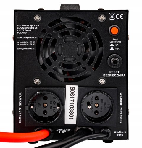 Przetwornica Awaryjna 12V/230V Sinuspro 800E - Ups Dla Pieca I Kominka