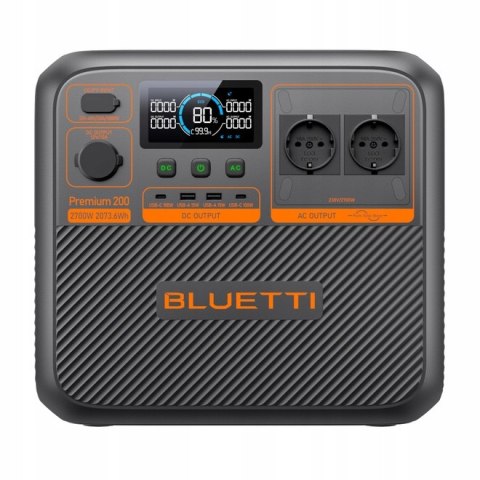Stacja zasilania BLUETTI Premium 200 V2, 2074 Wh, 2700 W, akumulator LFP