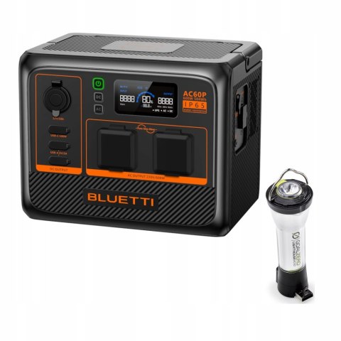 Stacja zasilania BLUETTI AC60P, 600 W, LiFePO4, obudowa IP65