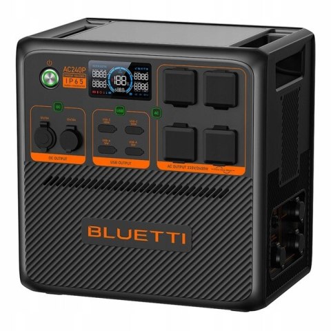 Stacja zasilania BLUETTI AC240P, 1843 Wh, 2400 W, obudowa IP65