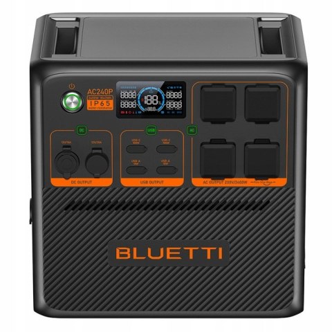 Stacja zasilania BLUETTI AC240P, 1843 Wh, 2400 W, obudowa IP65