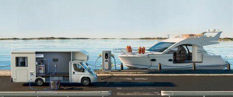Stacja zasilania BLUETTI AC240P, 1843 Wh, 2400 W, obudowa IP65