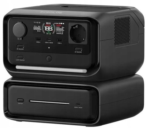 Stacja Zasilania Ecoflow River 3 Max 572Wh, 600W X-Boost, Tech. Gan, Ups