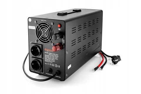 Zasilacz Awaryjny Sinus 1000W 12V Przetwornica Avr, 3-Stopniowa Ładowarka