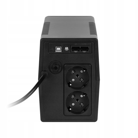 Zasilacz Awaryjny Ups Rebel 1000Va 600W Lcd Usb Rj45 - Ochrona Pc I Danych
