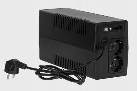 Zasilacz Awaryjny Ups Rebel 1000Va 600W Lcd Usb Rj45 - Ochrona Pc I Danych