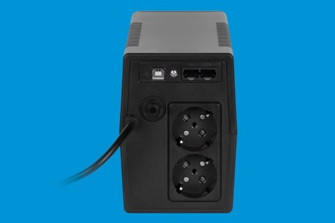 Zasilacz Awaryjny Ups Rebel 1000Va 600W Lcd Usb Rj45 - Ochrona Pc I Danych