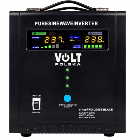 Zasilacz Awaryjny, Volt Polska Sinuspro 2000E 12V/230V Ups 1250W/2000W