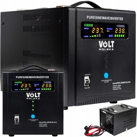 Zasilacz Awaryjny, Volt Polska Sinuspro 2000E 12V/230V Ups 1250W/2000W