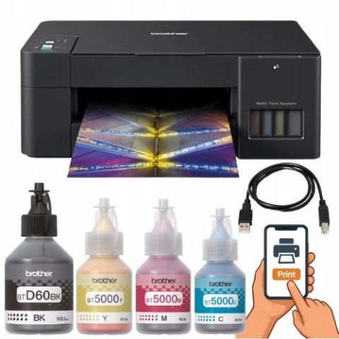 Brother Dcp-T420w - Ekonomiczna Drukarka Atramentowa A4 Z Wifi
