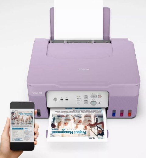 Canon Pixma G3430, Wielofunkcyjna Drukarka Wifi, Fioletowa, Ekonomiczna