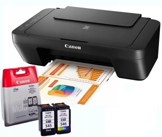 Drukarka Canon Pixma Mg2551s Czarna, Druk, Skan, Kopiarka, Oszczędność 30%