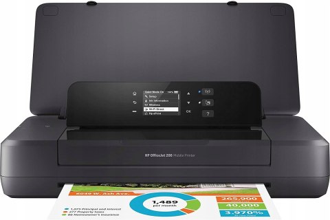 Drukarka Mobilna Hp Officejet 200 + Akumulator, Wi-Fi, Druk Atramentowy